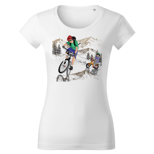 Magdalena Gądek tatrzański rowerowy zawrót głowy damska koszulka biała.png
