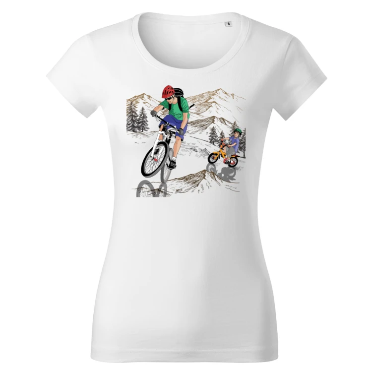 Magdalena Gądek tatrzański rowerowy zawrót głowy damska koszulka biała.png