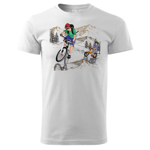 Magdalena Gądek tatrzański rowerowy zawrót głowy męska koszulka biała.png